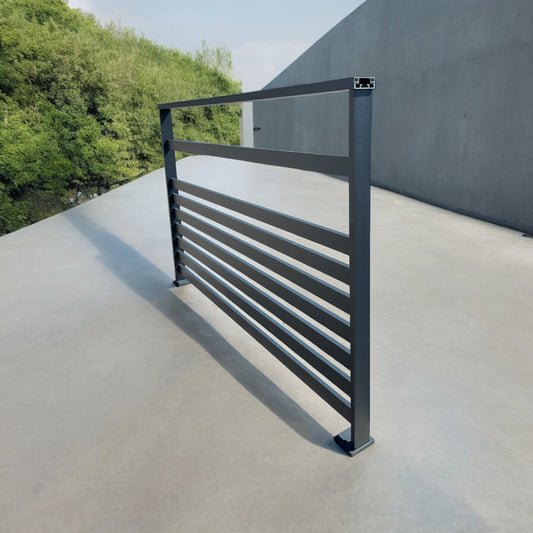Kit garde-corps 8 lisses 50*10 module prêt à monter