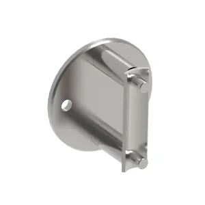 Platine latérale inox 304 ∅100mm pour tube ∅42.4*2mm