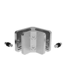 Pince verre inox 316 angle 90°   53*53