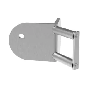 Platine latérale angle externe inox 316 pour tube ∅42.4mm