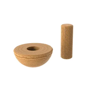 Embout bois chêne pour main courante ∅42mm