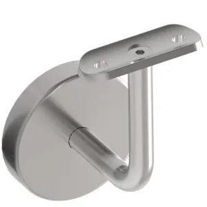 Support contre un mur inox 304  - platine pour tube diam 42,4